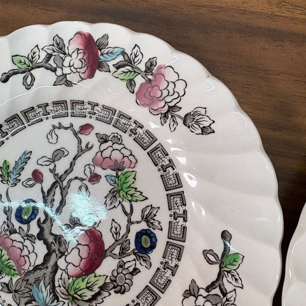 Myott Staffordshire Ware Indian Tree Made England Hand Engraving Lot of 3‎ 6" - Picture 6 of 10